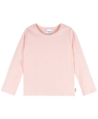 Toddler Girls 3-Pack Long Sleeve Shirts, Navy/Oatmeal/Violet, 5T