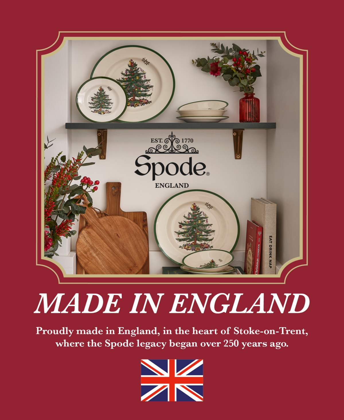 Spode Christmas Tree Mug & Spoon Set