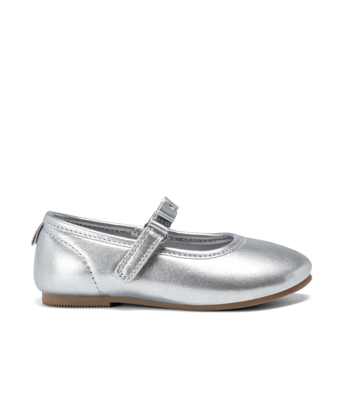 Carter's Girls 4-12 Louisa Slip-on Ballerina Shoes In Silver