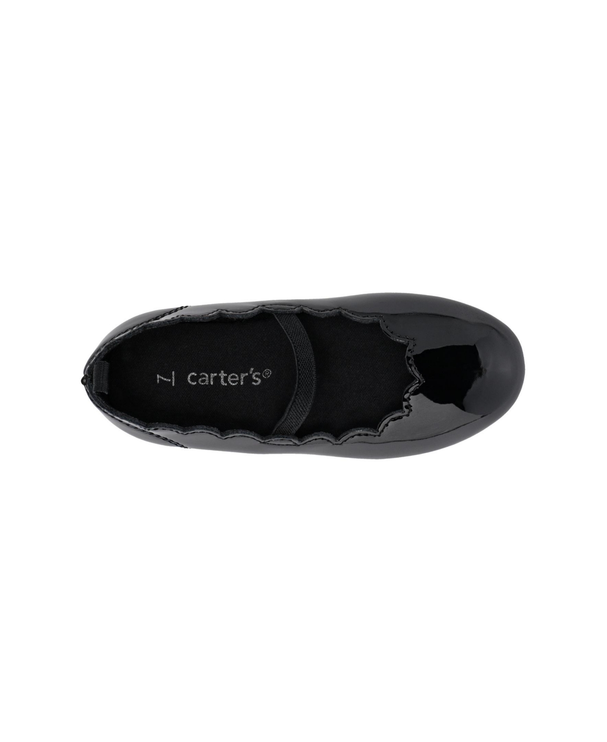 Carter's Girls 4-11 Patterned Ballerina Shoes In Black