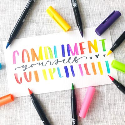 Koi Assorted Coloring Brush Pen Set