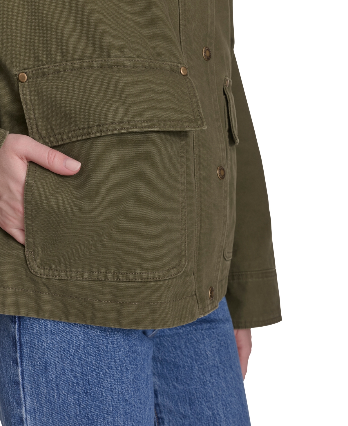 Levi's Women's Regular Short Cotton Barn Jacket In Green