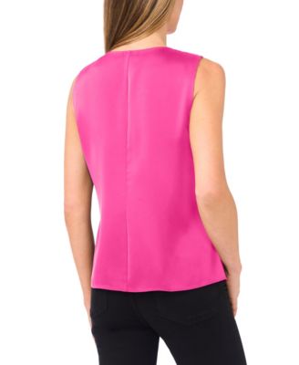Women's Twist V-Neck Sleeveless Top