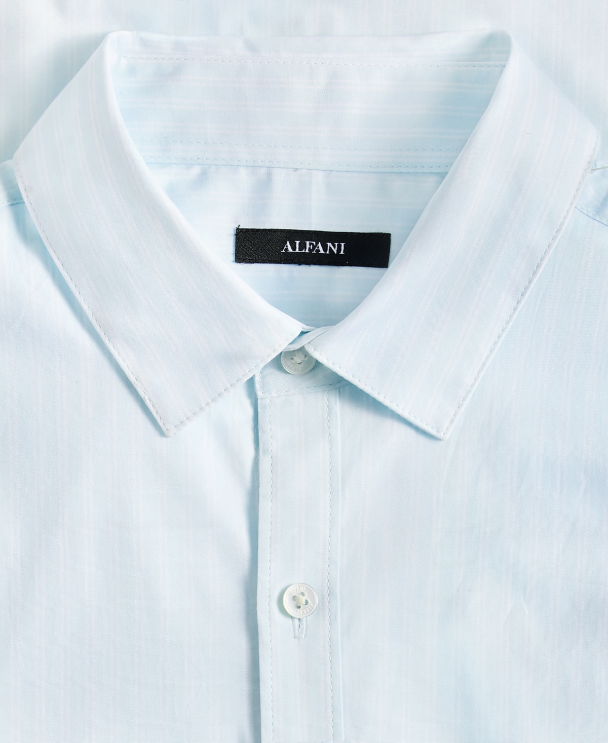 Alfani Men's Short-Sleeve Cooper Stripe Shirt, Macy's Exclusive