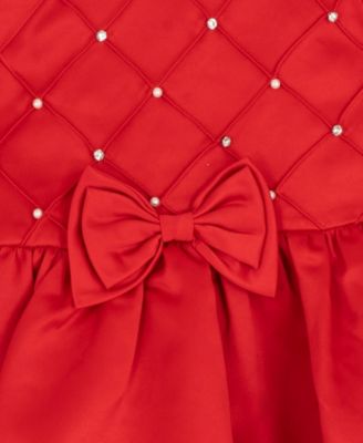 Girls' 2T-6X Embellished Short Sleeve Dress