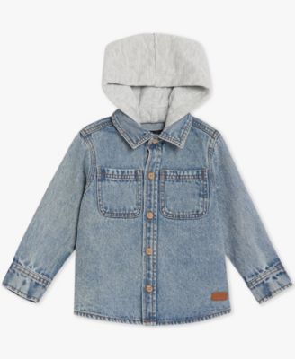 Baby Boys' Denim Shirt and Joggers, 2-Piece Set