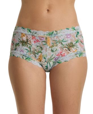 Women's Printed Signature Lace Boyshort