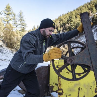 Men's Insulated Leather Work Gloves - Warm, Durable, Foam Padded, 0°F Cold Weather Rating