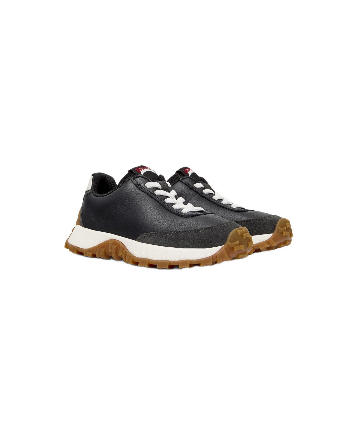 Кроссовки Camper Drift Trail Kids Unisex Leather Sneakers для мальчиков, цвет: Чёрный — фото 1
