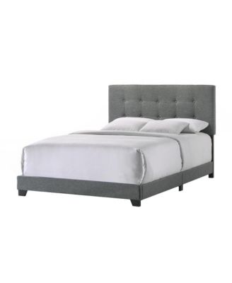 Addyson Queen UPH Bed in Addyson Gunmetal Fabric