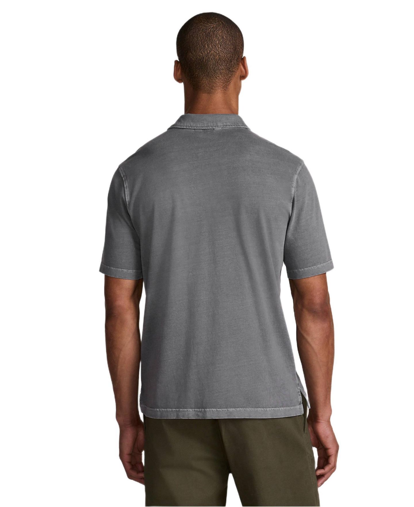 Мужское поло Lands' End Short Sleeve Sun Faded Super T Polo, цвет: Серый небесно-голубой — фото 2