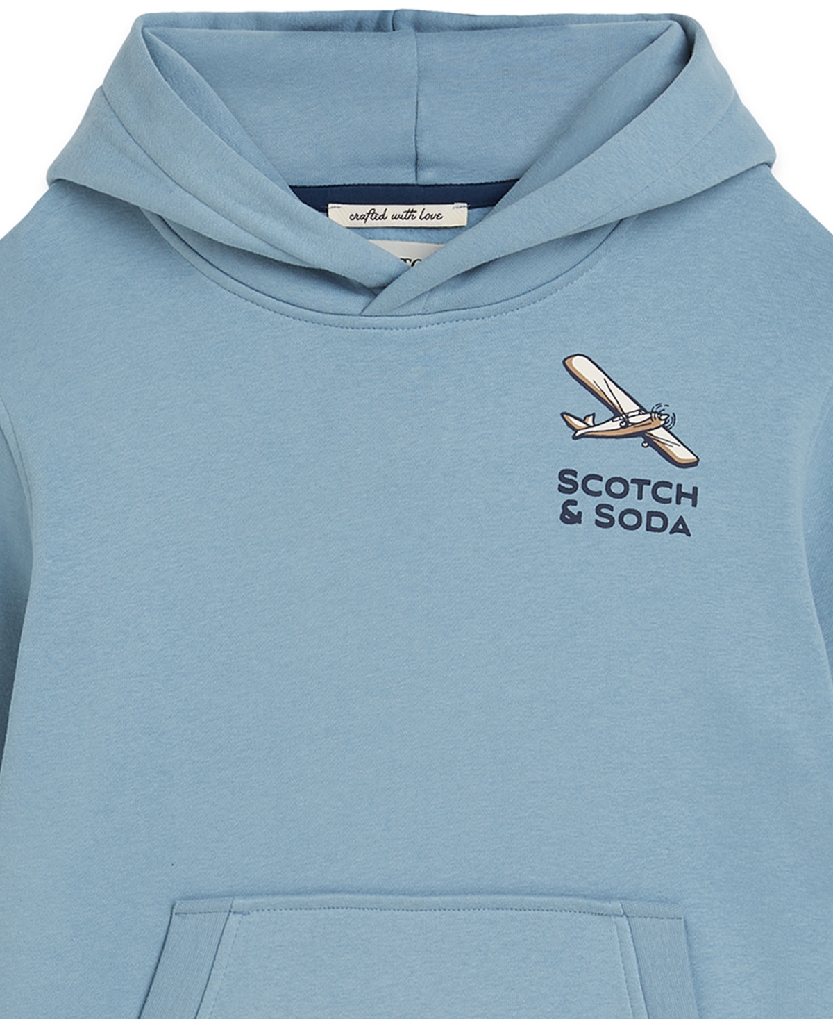 Scotch & Soda Boys 8-16 Whimsical Graphic Hoodie Sweatshirt In Blue