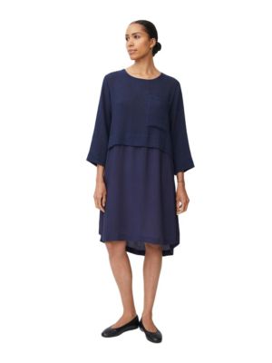 Women's MaNonah 3/4 Sleeve Layered Dress