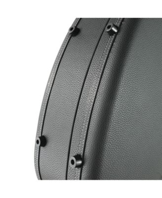 Ultralight EPP Acoustic Guitar Case with Headstock Protector 40/41 Inch Hard Shell Carrying Case with Shoulder Straps for Gig Travel Black