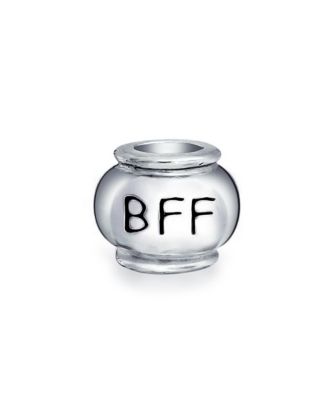 Set of 2 Winner First Place #1 & Best Friends Forever BFF Charm Bead Sterling Silver