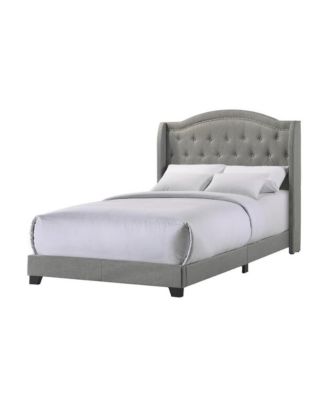 Rhyan Full UPH Bed in Rhyan Smoke Fabric