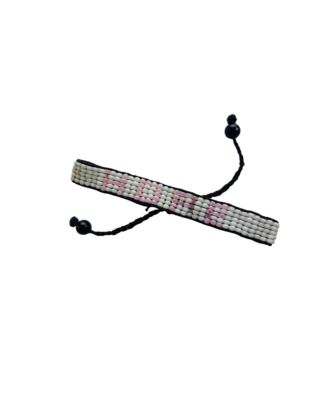 Breast Cancer Awareness Bracelet – White with Pink HOPE