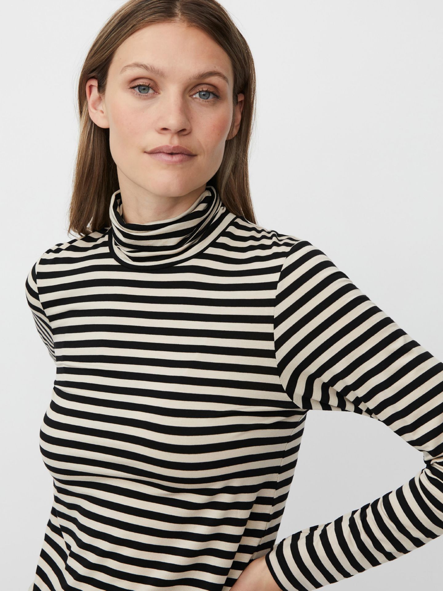 Женский топ Masai Copenhagen MaBrooklyn Long Sleeve Roll Neck, цвет: Чёрный — фото 4
