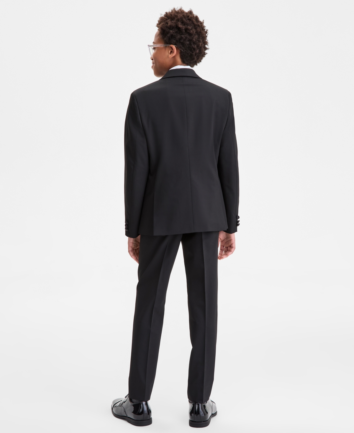 B By Brooks Brothers Boys 8-20 Suit Separate Long Sleeve Jacket In Black