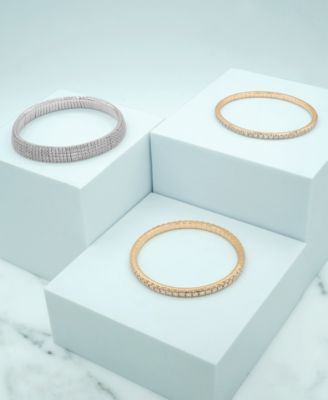 Diamond Stretchy Bangle Bracelet (1 ct. t.w.) in 14k Yellow Gold, Macy's Exclusive