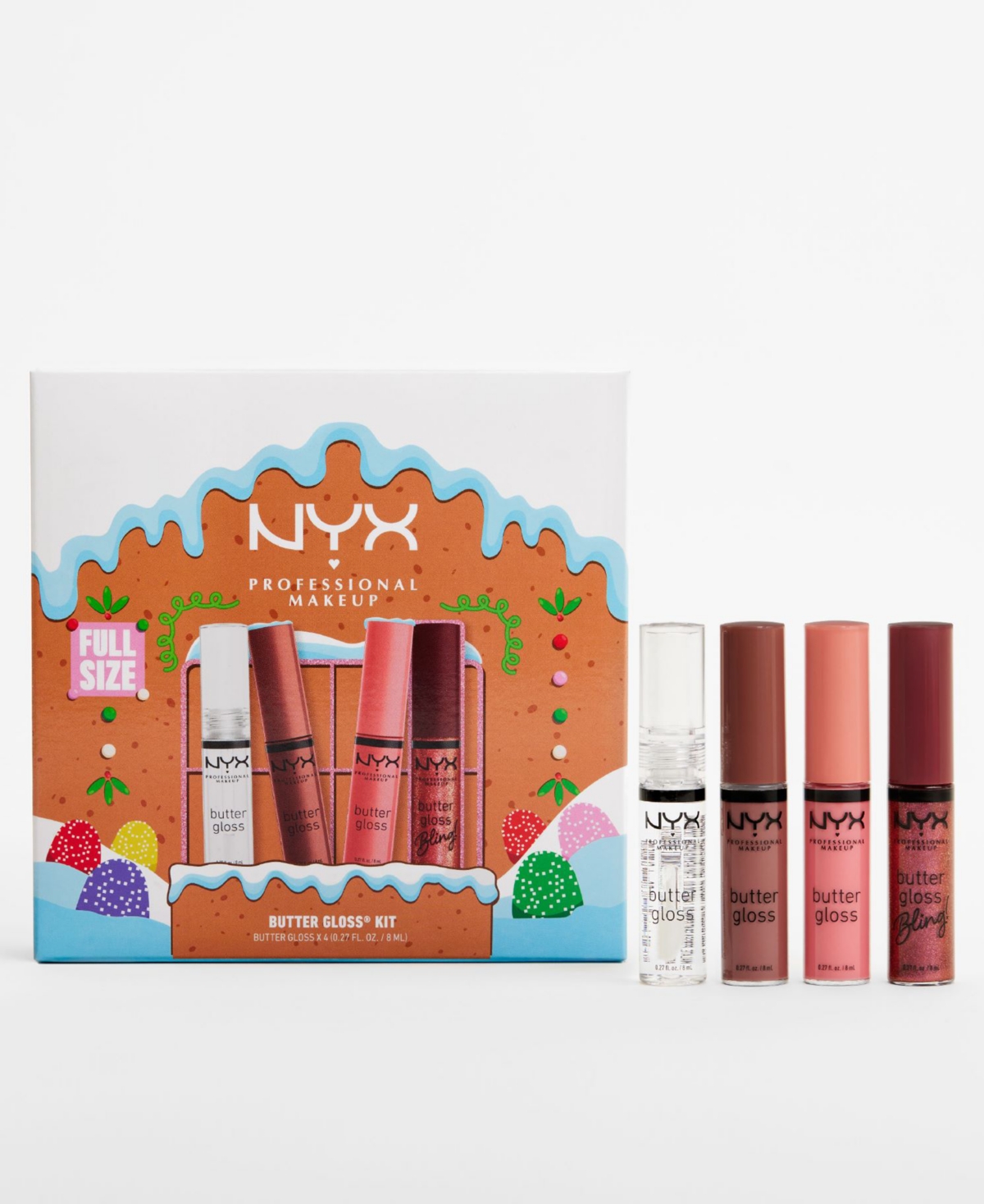 Nyx Professional Makeup 4-pc. Holiday Butter Gloss Gift Set In Transparent
