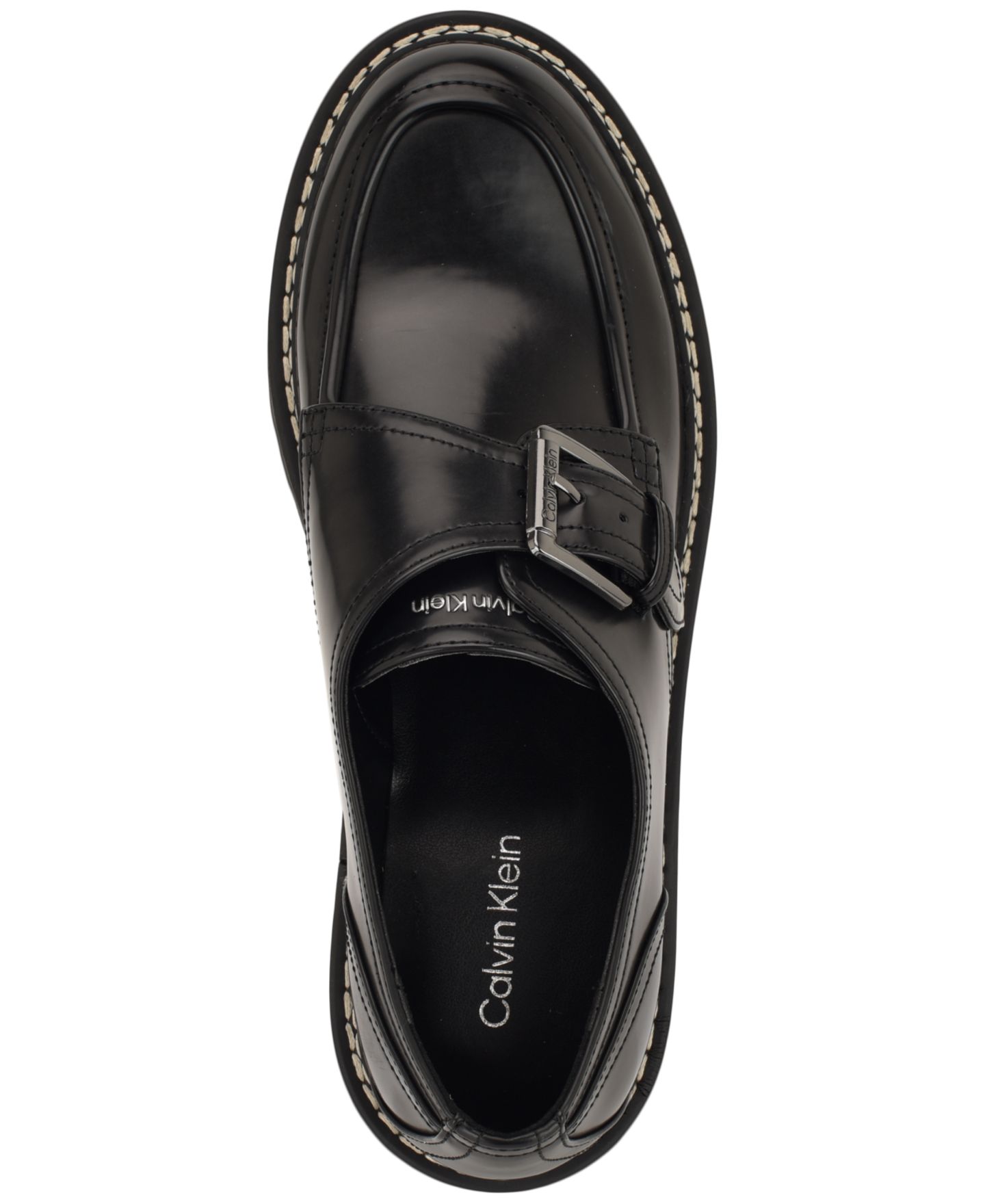 Женские туфли Calvin Klein Saundee Buckle Lug Sole, цвет: Чёрный — фото 4