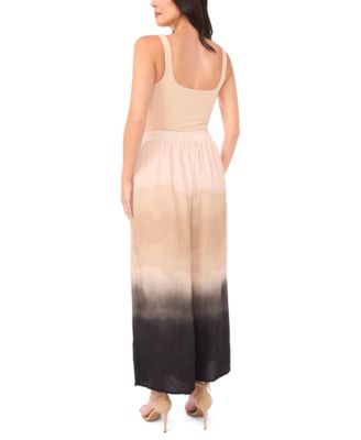 Women's Gathered Tie-Dye Wide-Leg Pants