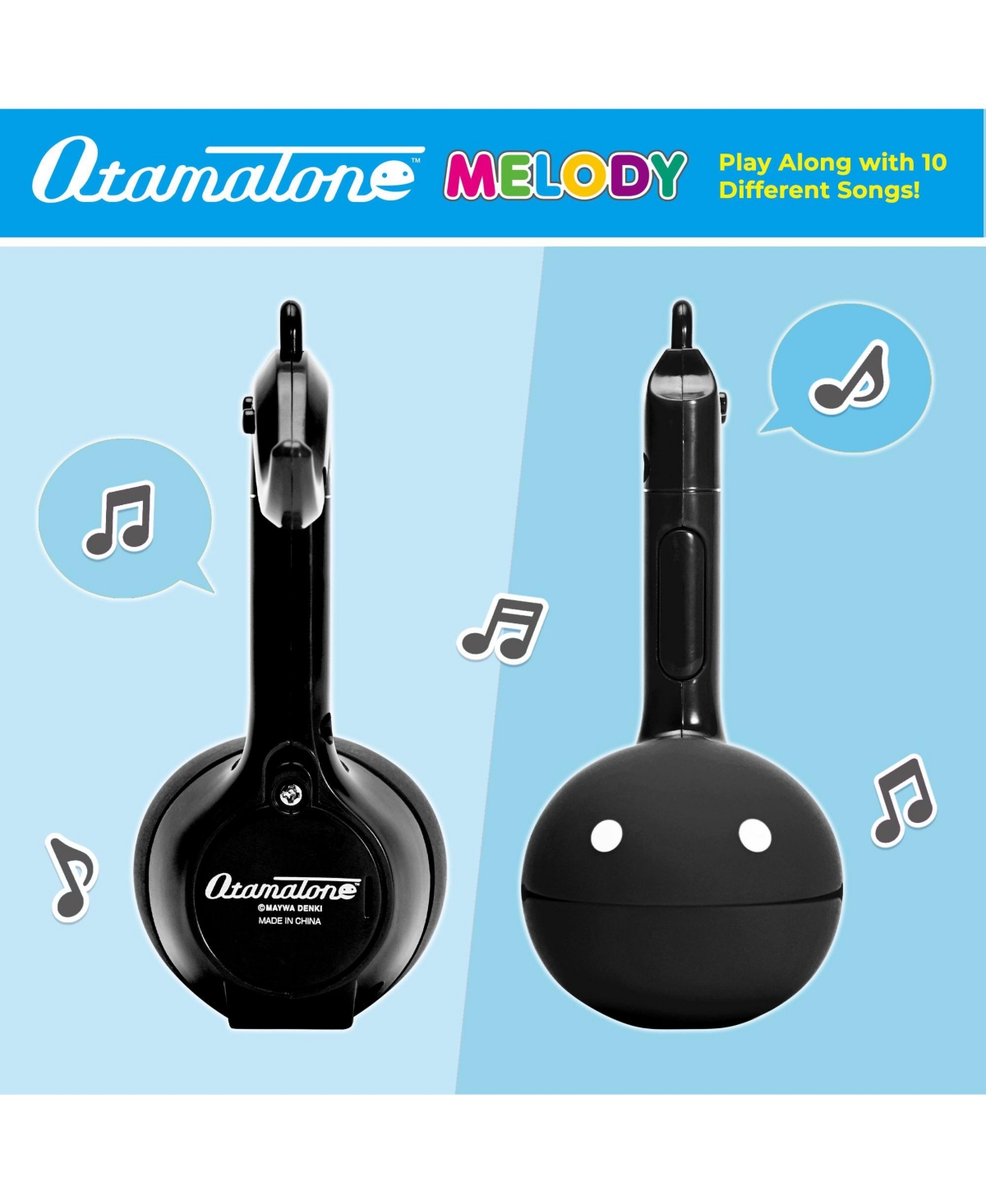 Otamatone Melody Series Japanese Electronic Mini Musical Toy Portable 11 Pre-Programmed Songs