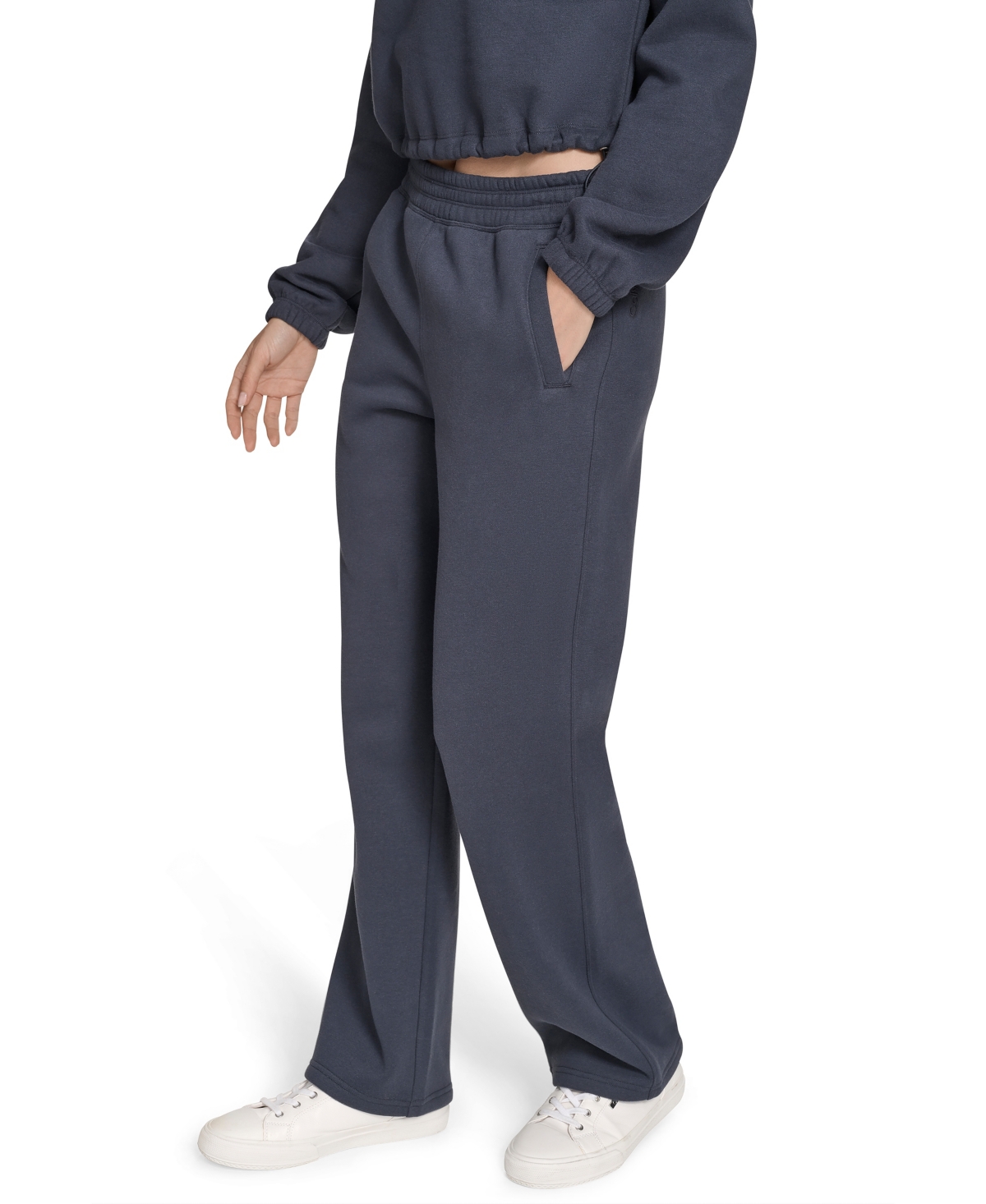 Calvin Klein Performance Women's High-waist Straight-leg Sweatpants In Blue