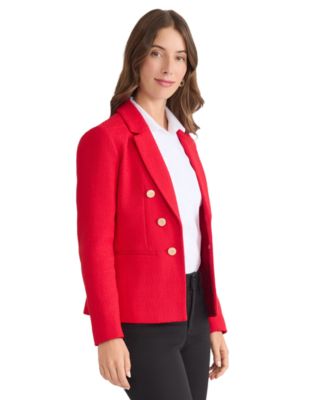 Women's Button-Trim Open-Front Blazer