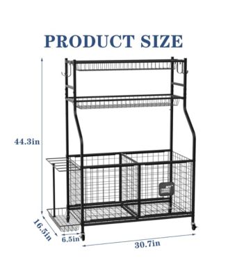 Sports Equipment Garage Organizer,Garage Ball Storage for Sports Gear and Toys
