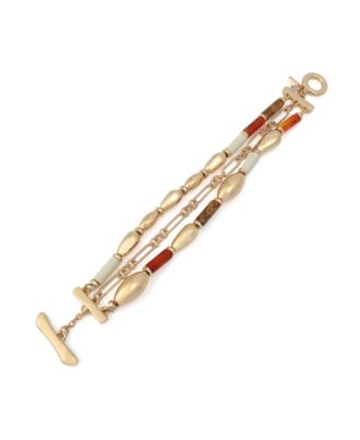 Mixed Stone Molten Beaded Bracelets