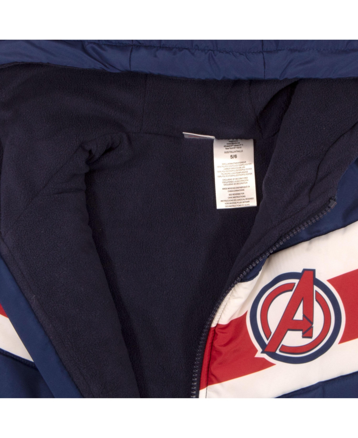 Avengers Little Boys Marvel Graphic Print Winter Jacket