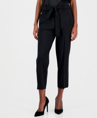 Women's Compression Tie Front Capris Pants, Created for Macy's