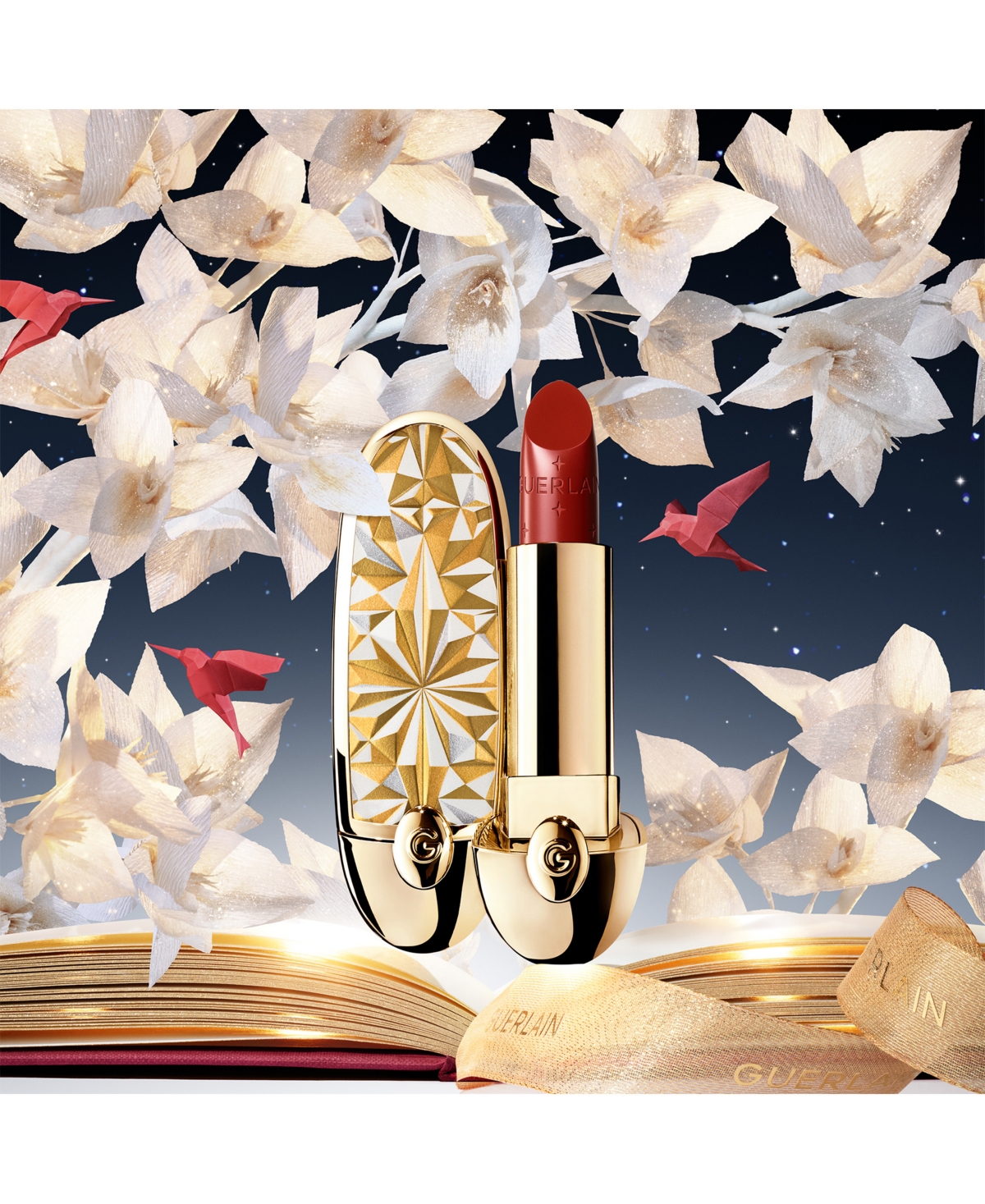 Guerlain Holiday Limited Edition Rouge G Customizable Lipstick Case In Transparent