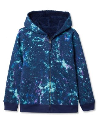 Girls Reversible High Pile Fleece Hoodie