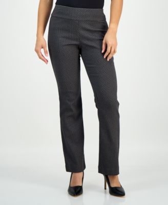 Petite Jacquard Mini Bootcut Pants, Macy's Exclusive