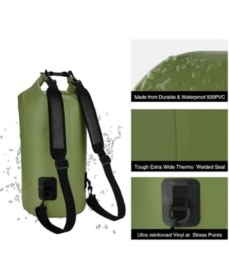 Dry Bag, Waterproof Floating Backpack 5L/10L/20L/30L/40L with Waterproof Phone Case for Boating, Kayaking, Fishing