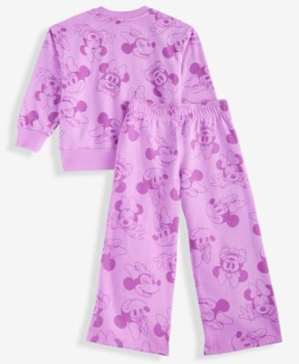 Girls Toddler 2T-4T Minnie Mouse Printed Top and Pants Set, 2-Piece, Macy's Exclusive