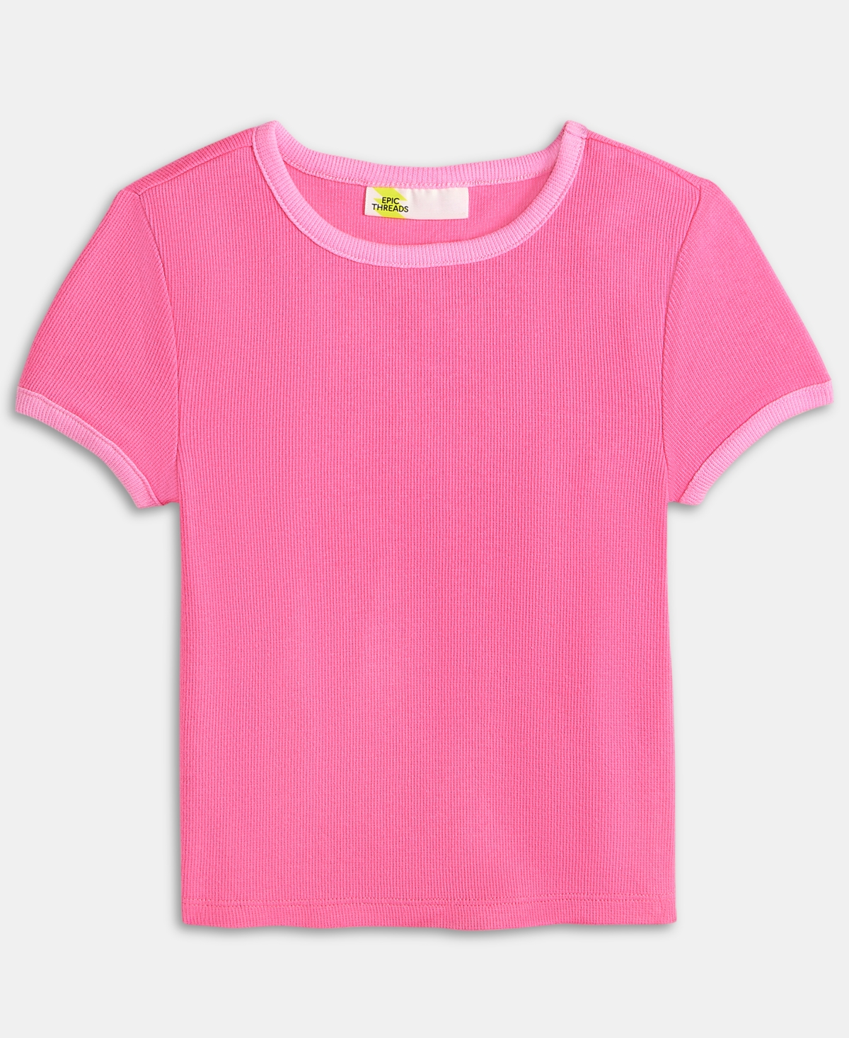 Epic Threads Little & Big Girls Rib Baby Tee, Exclusively At Macy's In Pink