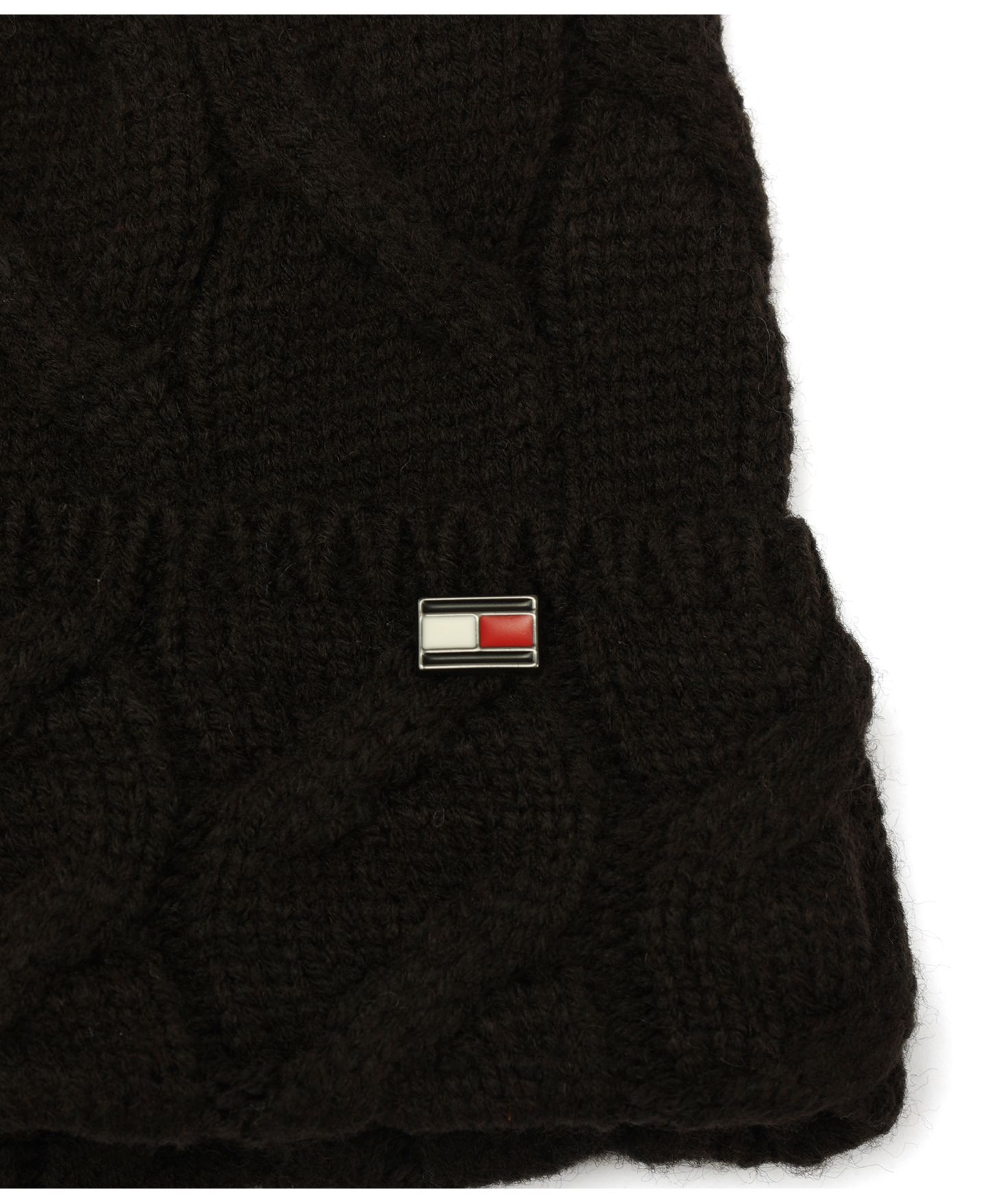 Мужской головной убор Tommy Hilfiger Wide Cable Cuff Hat, цвет: Чёрный — фото 4