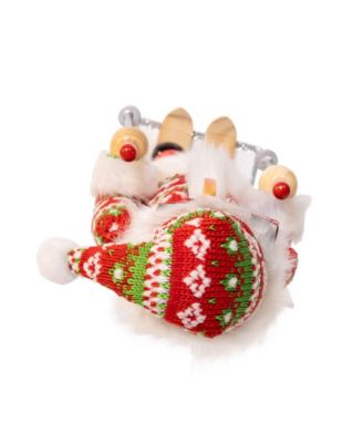 Delightful 15" Ski Santa with Christmas Sweater Nutcracker