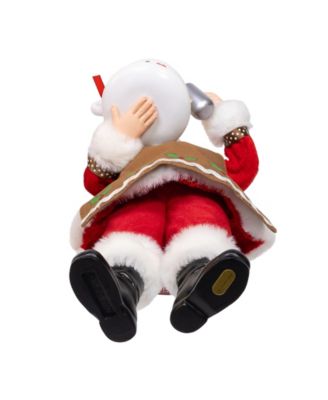 Fabrich&eacute; 10.5" Santa with Oversized "I Love Coffee" Cup and Creamer