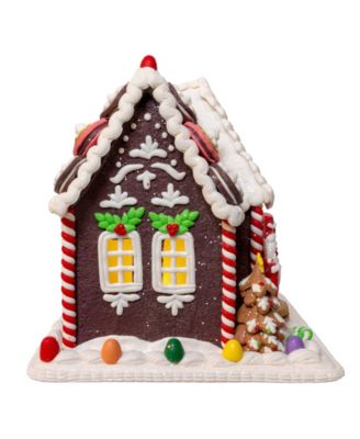 9.5" Battery Operated LED Gingerbread Cookie House