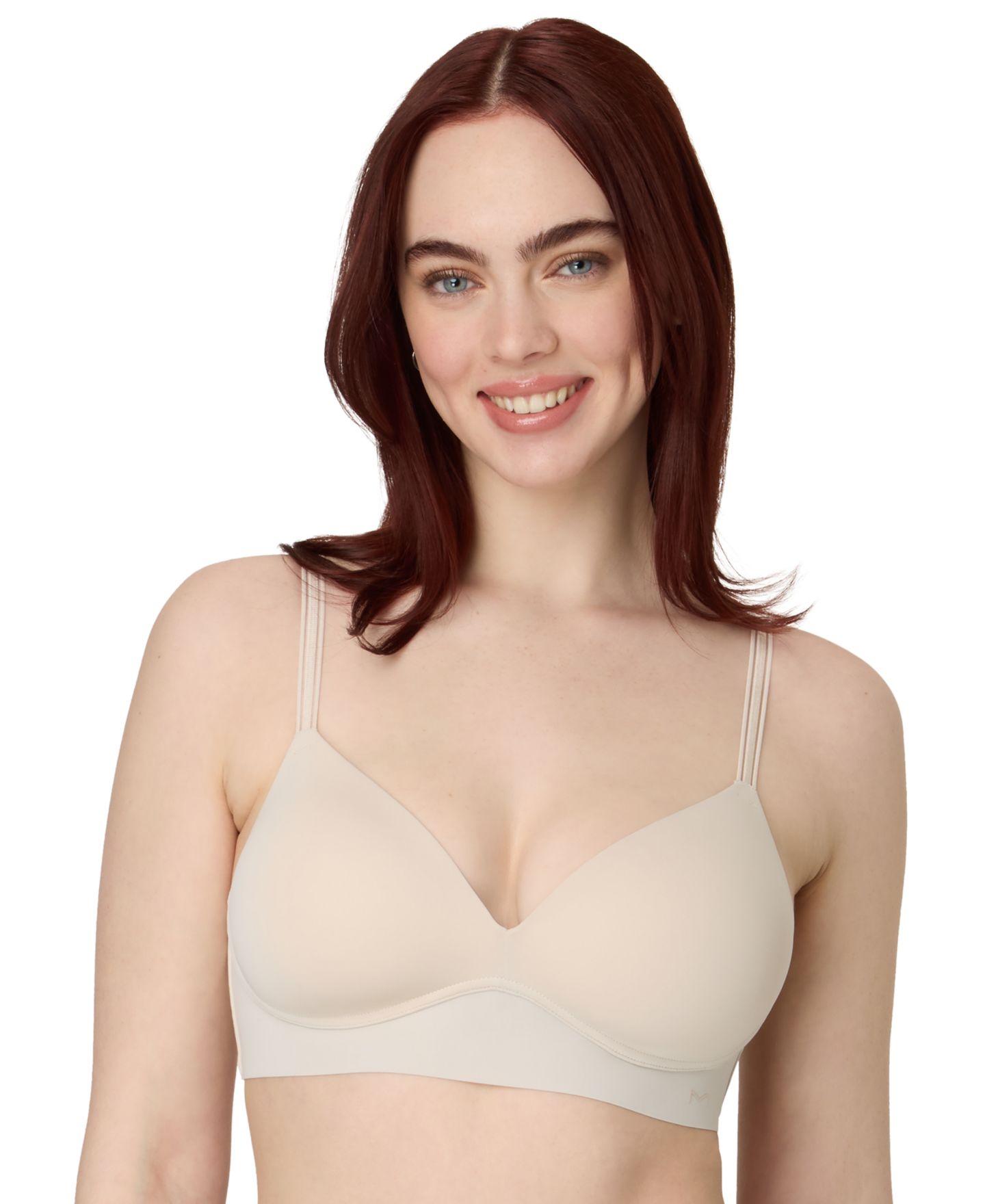Бра Barely There, без косточек, полное покрытие — Maidenform, цвет: Бежевый бисквитный — фото 1