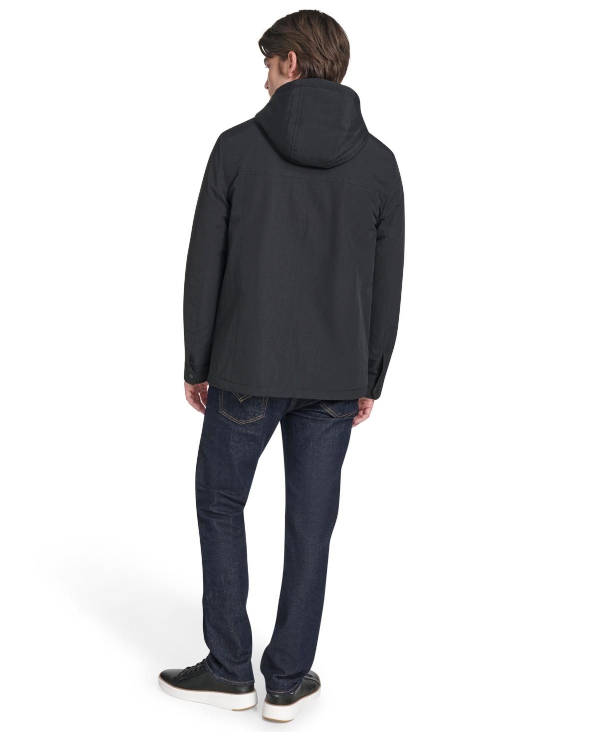 Cole Haan Men's Cotton-touch Nylon Field Jacket In Black