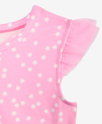 Girls 5-20 Star-Print Ruffled Top, Macy's Exclusive