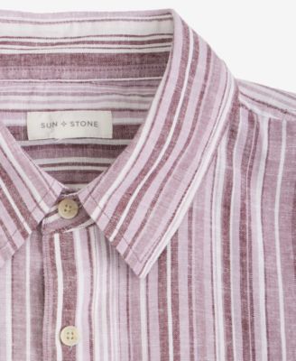 Men's Patio Striped Short-Sleeve Button-Up Shirt, Macy's Exclusive