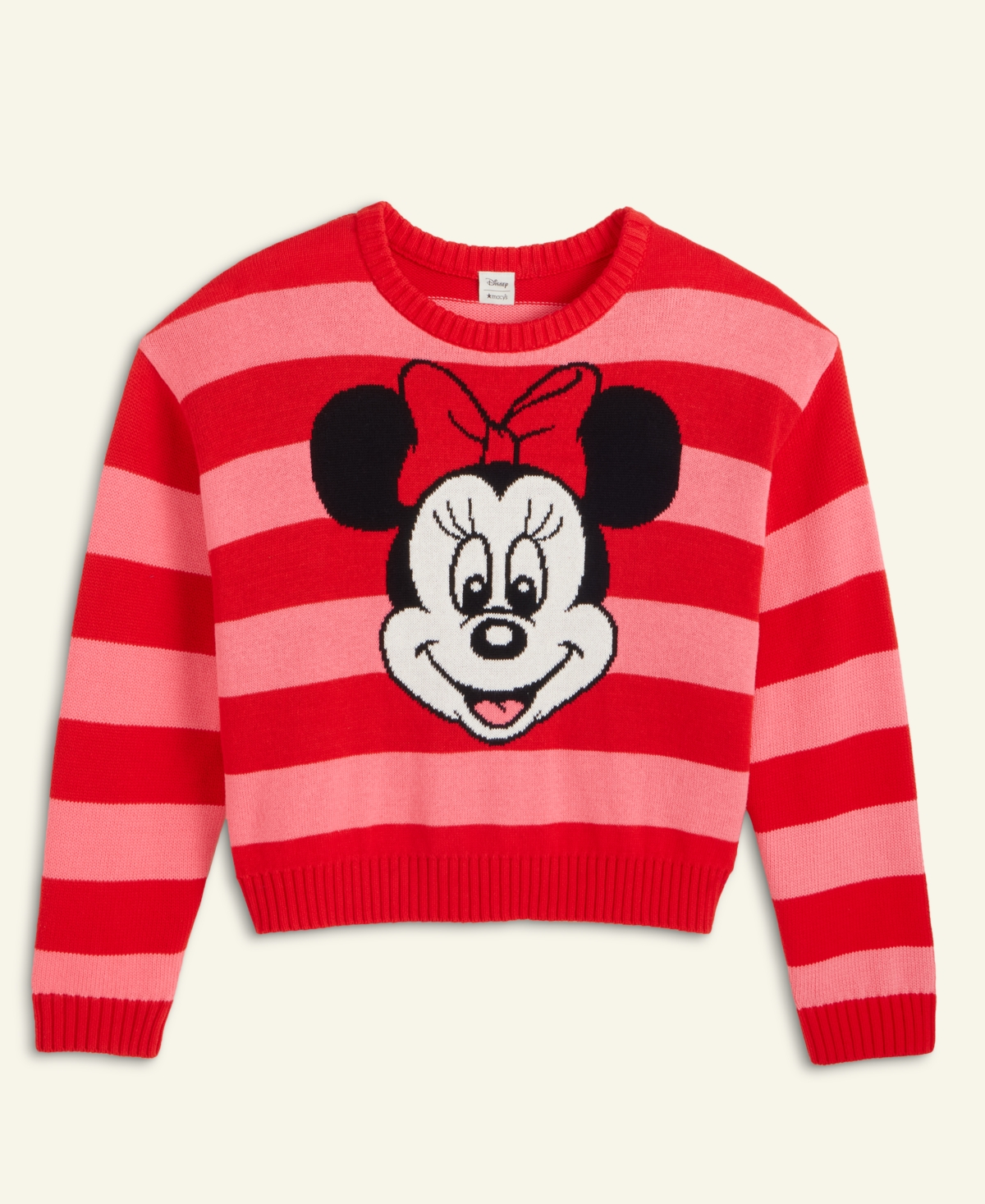 Disney | Macy's Women's Minnie Mouse Crewneck Sweater, Exclusive