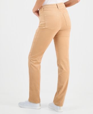 Women's High-Rise Straight Corduroy Jeans, Macy's Exclusive